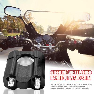 Handlebar Mount Clamp Motorcycle Handlebar Mount Fits 22-28 Mm Handlebars Steering Wheel Lever Handle Upward Shim For Increased