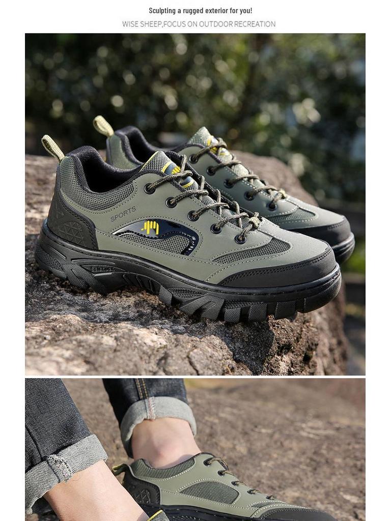 Marken Herren Herbst/Winter Sneaker - Mittelalterlicher Papa Walking- & Wanderschuhe, Schwarz