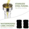 BHBL Glass Olive Oil Bottle with Pourer and Funnel Oil Jug Set Household Oil Jug Leak-Proof Glass Oil Jug 500ML