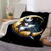 1pc The Nightmare Before Christmas Printing Blanket - Soft, All-Season Throw for Living Room, Bedroom,Personalized Gift with Adorable Cartoon Design