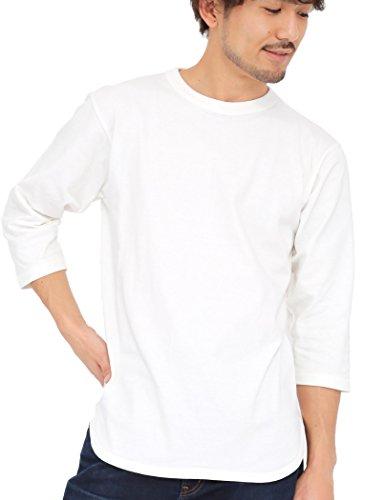 

[T-shirt.st] Plain T-shirt, 3/4 sleeve, Baseball T-shirt, 6.2oz, Men s, Natural, Size M