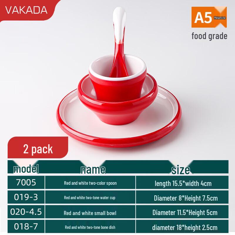 VAKADA Simple Style Silicone Tableware 4-Piece Set