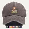 Pc Cartoon Calf Fence Print Baseball Cap Cute Animal Pattern Fashionable Individual Design Comfortable Breathable Duckbill Cap