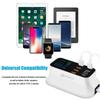 Phone Charger 8 USB Ports LCD Display Smart Charging Station Travel Portable Charger for iPhone Samsung Xiaomi
