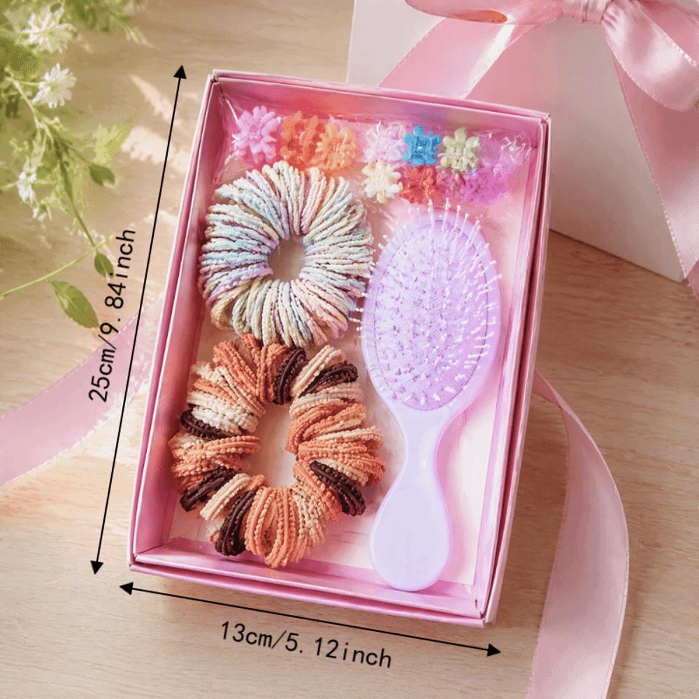 No Hurt Hair Girls Hair Bands High Elastic Hair Ties New Hair Accessories Set Princess Gift Set