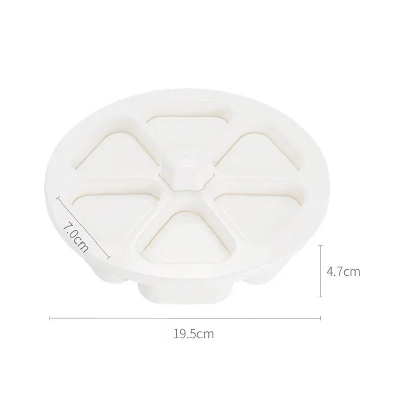 

Треугольная коробка для рисовых шариков Bento, японская суши-измельчитель, шесть в одном, для изготовления инструментов для риса Nori белый