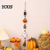 Dessert Table Edge Ornament Halloween Beaded Hanging Sign, Witch Pumpkin Bat Pendant Garland for Resin Witches Pumpkins Bats Decor Door, Spooky