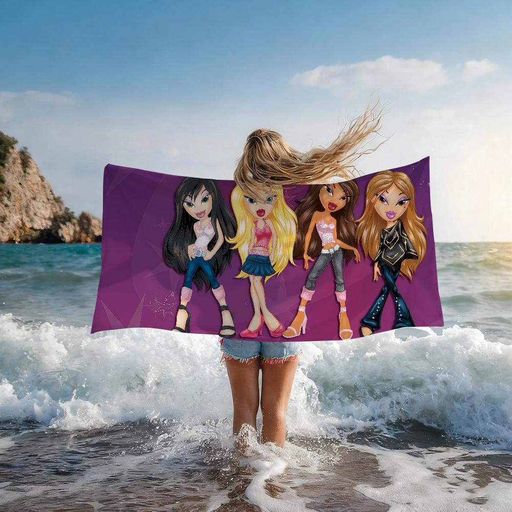 Doll Fashion B-Bratz-S Y2K Towel Quick Drying Beach Towels Are Suitable For Swimming Pools Camping Yoga And The Gym