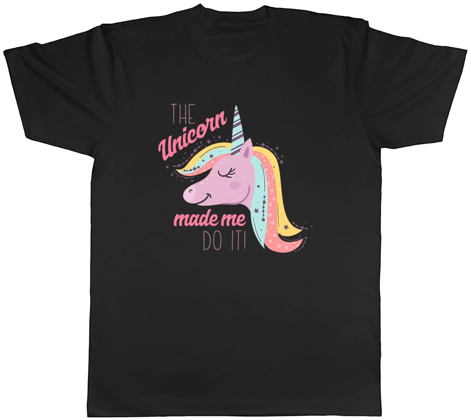 The Unicorn Made Me Do It Mens Unisex T-Shirt Tee XXL
