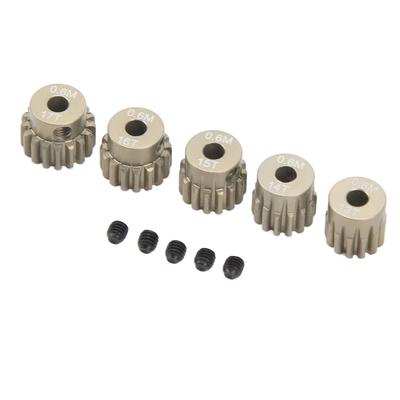0.6M Pinion Gear Set Aluminium Alloy 3.175mm Hole 13T 14T 15T 16T 17T Pinion Motor Gear for SCX10 TRX4 1/8 1/10 Crawler