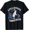Halloween Scary Cat Witch Hat Spellbound and Dangerous T-Shirt Unisex T-Shirt
