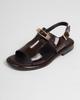 Women's Sandals 201265 36 Brown Patent Leather