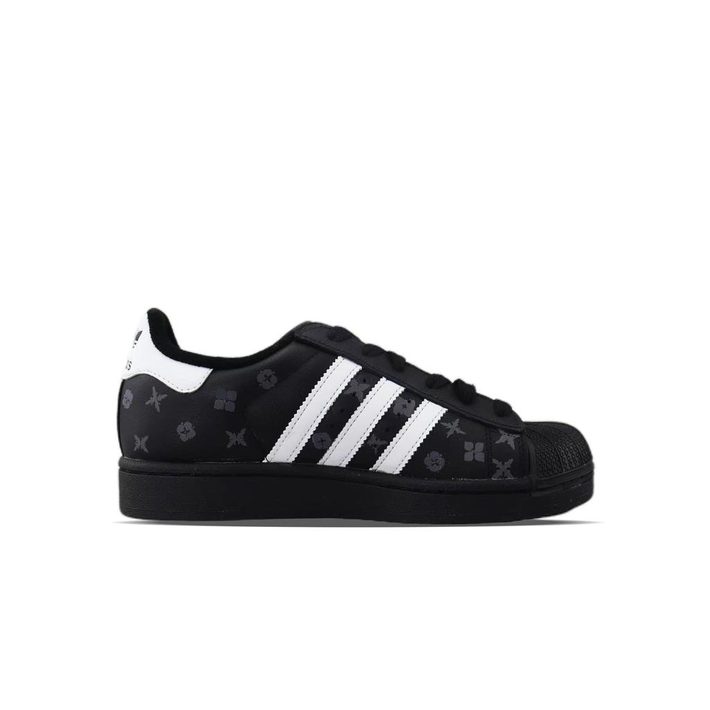 adidas Originals Superstar 2 Antypoślizgowe Odporne na ścieranie Niskie Buty do Skateboardu Unisex Czarno-Szare JI0079(Zespół129-)