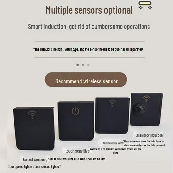 Smart Sensor Light Strips for Cabinets, Wardrobes, and Shelves