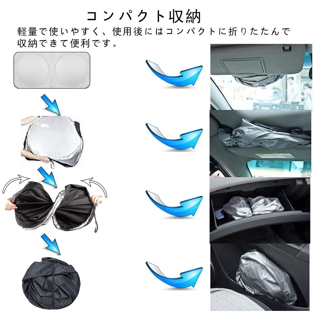 KEGILUH Przednia osłona przeciwsłoneczna do Lexusa Osłona przednia zaciemniająca Osłona przeciwsłoneczna na przednią szybę Składana Zaciemniająca Ochrona przed ciepłem Osłona przeciwsłoneczna Ochrona przed słońcem Kompaktowe przechowywanie