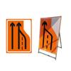 Traffic Lane Change Direction Sign