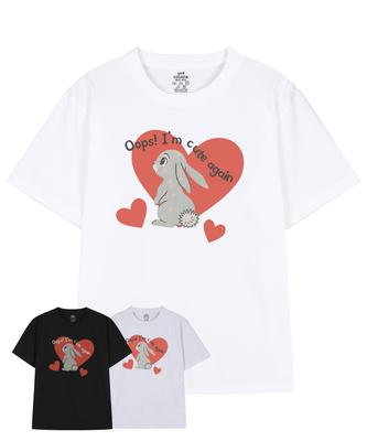Keollola Oops Cute Bunny Short Sleeve T-Shirt (3 Colors)
