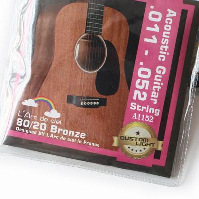 Corde per Chitarra Acustica in Ottone L'Arc de Ciel, Set Folk a 6 Corde