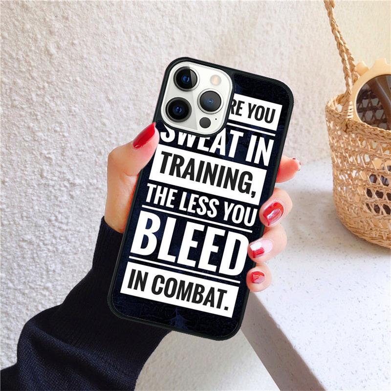 Coque de téléphone inspirante et motivante pour la salle de sport pour iPhone 17 Air 16 15 14 12 13 PLUS 11 PRO MAX Coquille Fundas