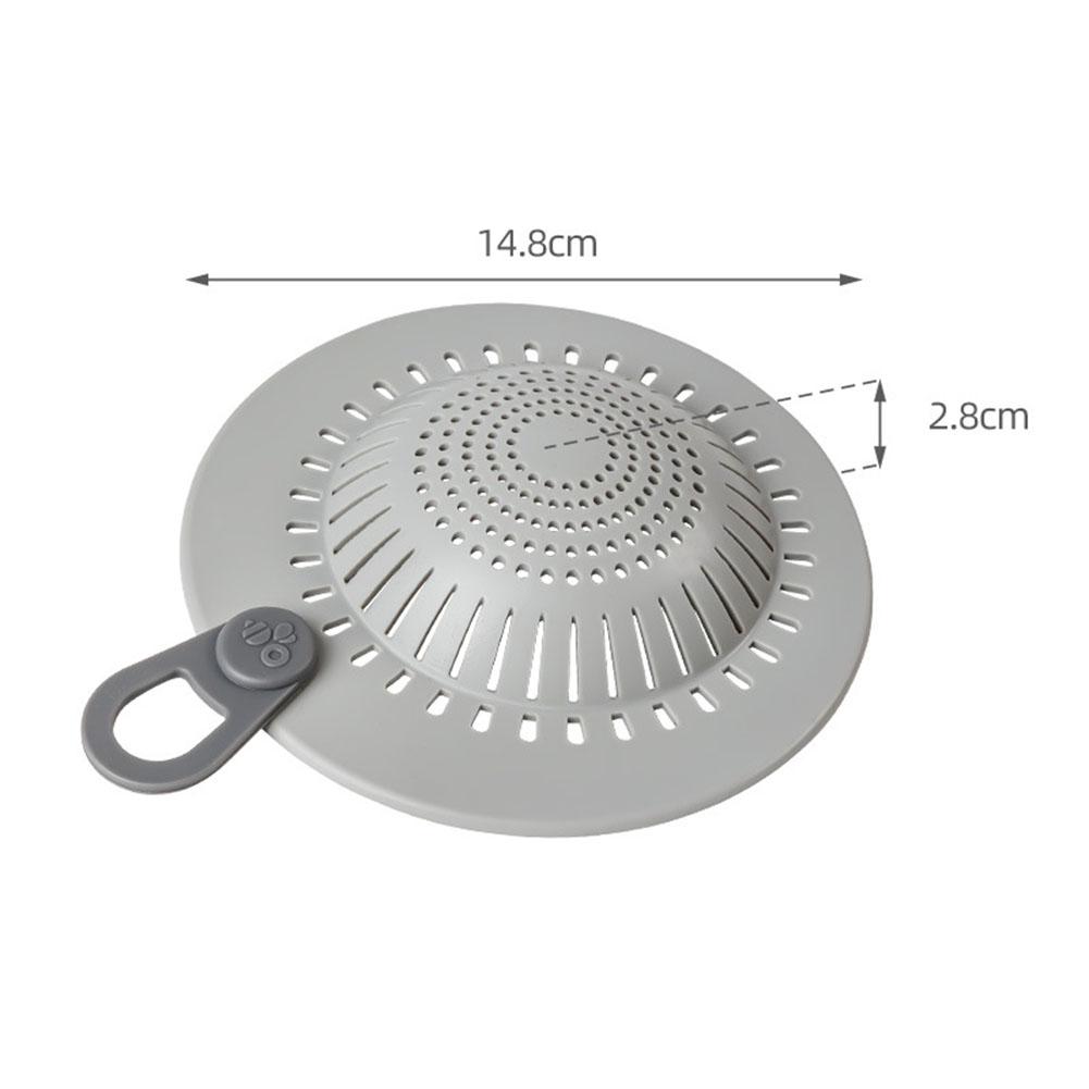 Silicone Shower Drain Strainer Set of 3 with Double Filtration and Anti Slip Features for Bathtub and Shower Use