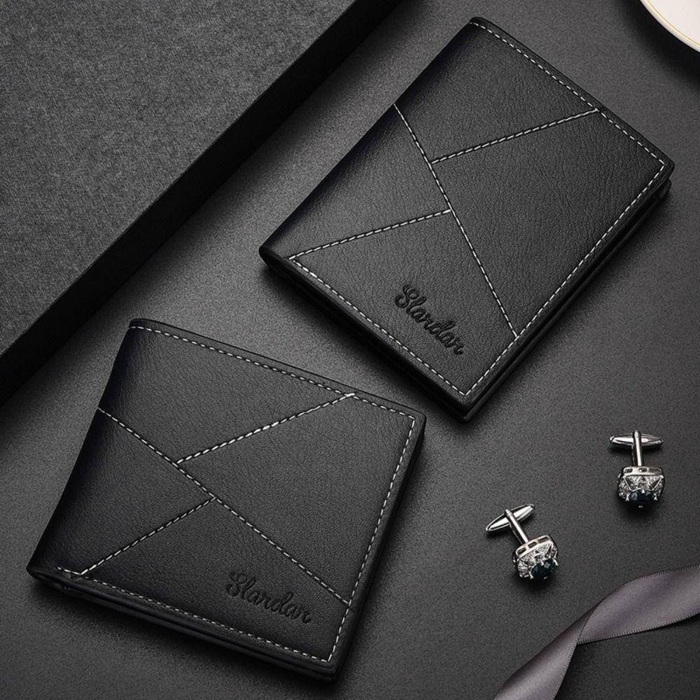 

Multi-position Two Fold Wallet Contracted Men Coin Pocket Men s Hand Bag ID Card Holder