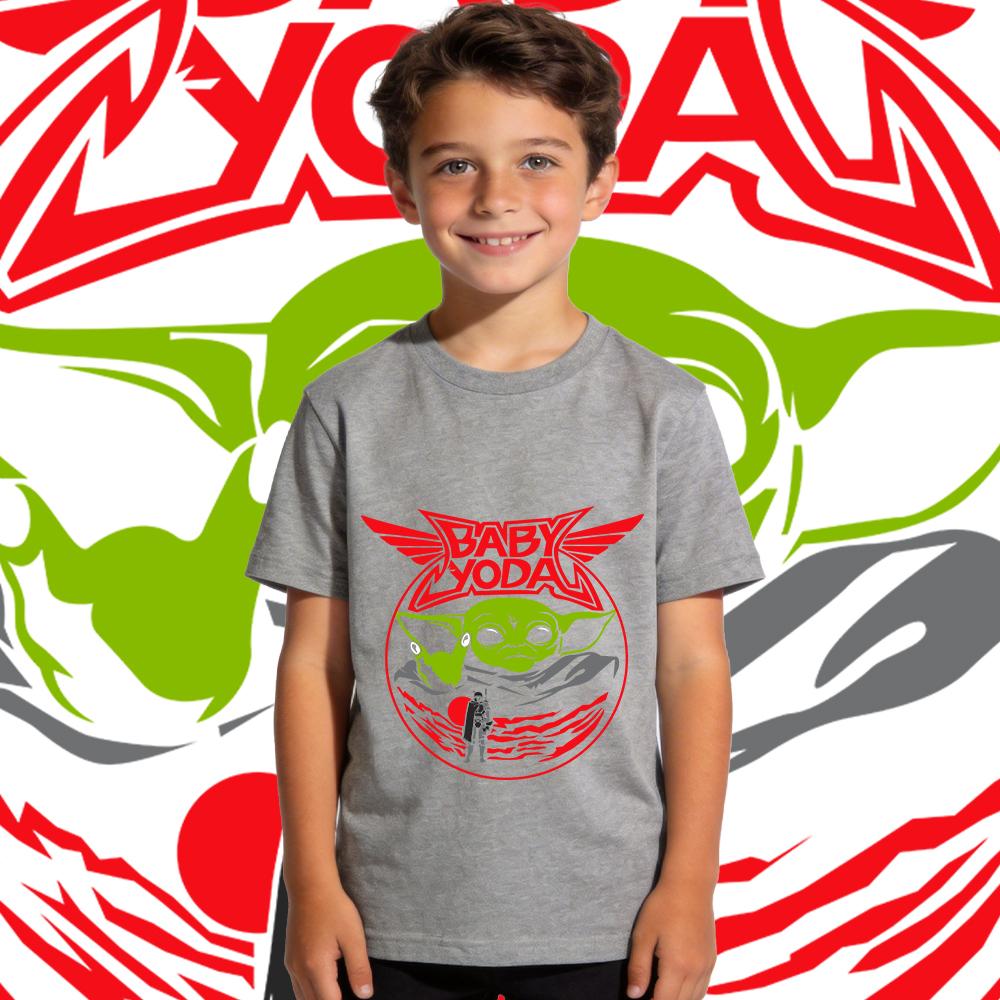 Kids Star Wars Yoda Baby T Shirt Boys Casual Print Tee Toddler Short Sleeve Summer Top Child Fashion Clothes
