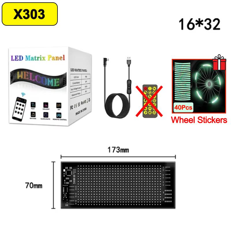 

Светодиодная пиксельная панель GRB Matrix Devil s Eyes Car Logo APP Night Light DIY Programmable Flexible LED Display для аксессуаров для автомобилей и грузовиков