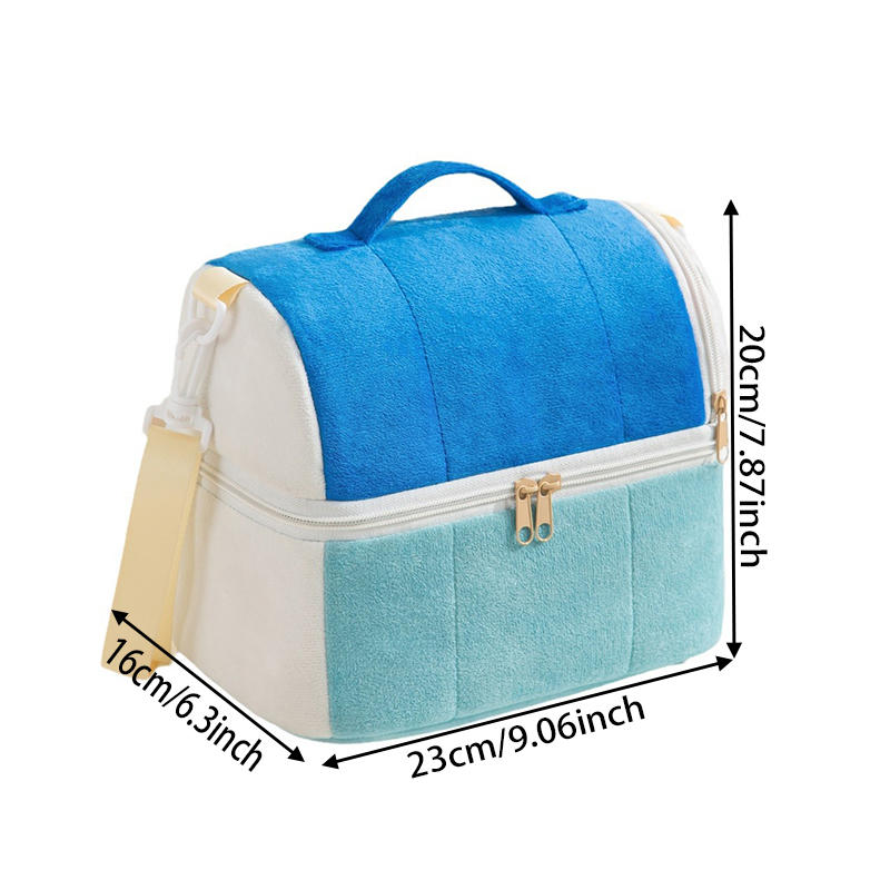 Large-capacity Portable Aluminum Foil Thickened Insulated Lunch Box Multi-functional Bento Bags Double Anti-Dirty Picnic Bag