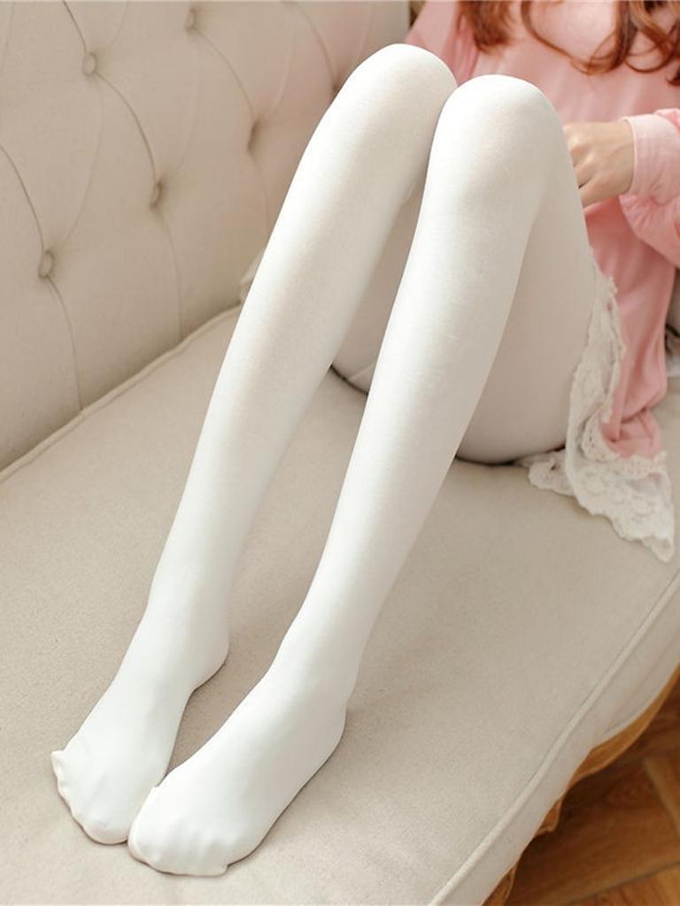 80D Candy Colors Women High Elasticity Tights Multicolour Velvet Sexy Seamless Pantyhose Spring Autumn Long Lady Girls Stockings