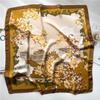 Silk Scarf For Women Luxury Hijab Hair Bands Square Neckerchief Female Satin Shawl Ribbon Headband Fashion Wraps Bandana