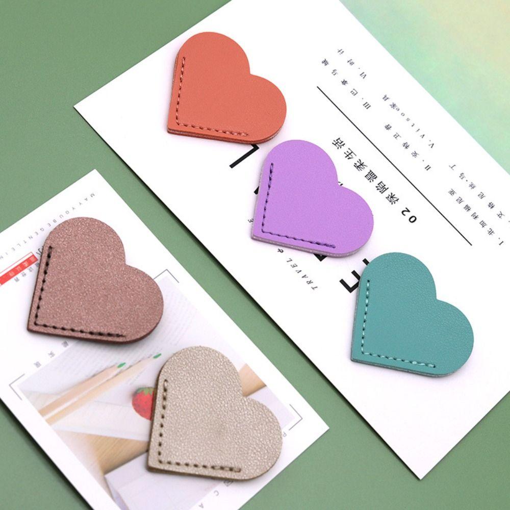 Heart-shaped Corner Page Marker Multicolor Book Page Marker Cute Reading Bookmarks Students