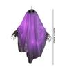 Realistic Halloween Props Halloween Decorations Spooky Hanging Swing Ghost Decorations with String Lights for Halloween Festive