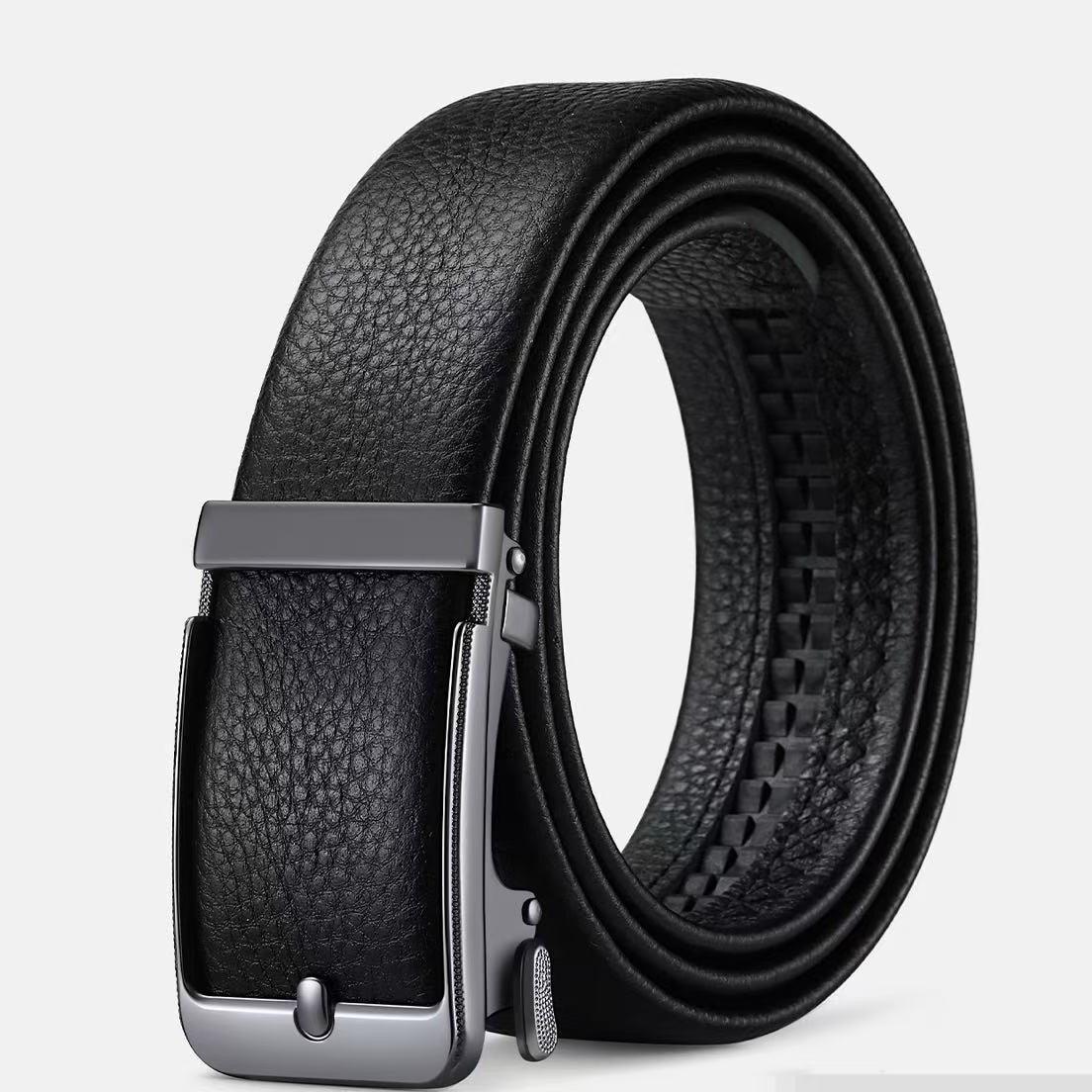Men s Genuine Leather Pin Buckle Belt - High-End, Light Luxury, Versatile Fashion Accessory 110cm