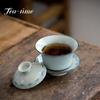 150ml Antique Hand-painted Lotus Art Ceramic Gaiwan Tea Maker Tea Tureen Cover Bowl with Lid Kung Fu Teaware Set Tea Ceremony