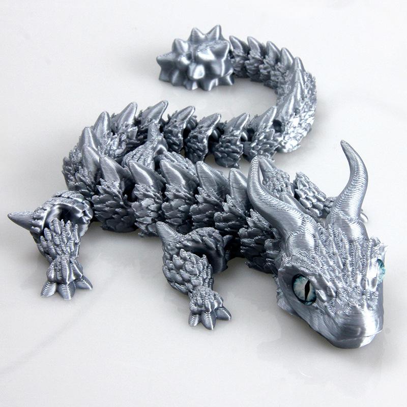 31.5/38.5Cm 3D Printed Akatsuki Magic Dragon Mode Multi-Joint Movable Articulated Dragon Decor Adults Kid Toy Gift