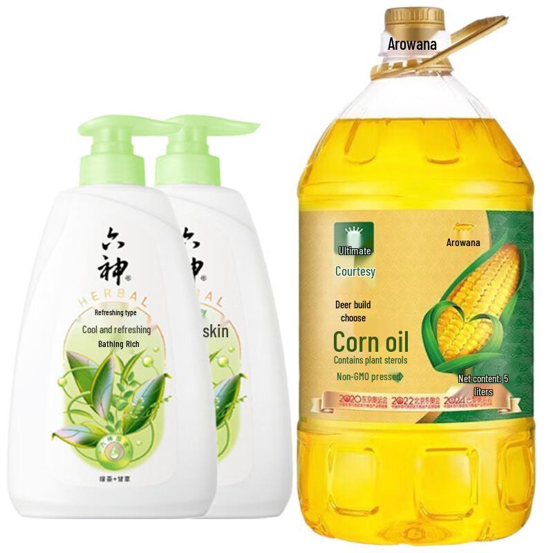 

Liu Shen Summer Cooling Body Wash 2-Pack with Arowana Corn Oil
