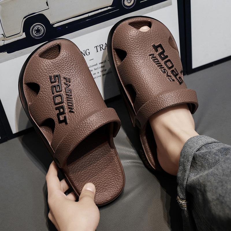 Fashion Summer Men's Fashionable Sandals Breathable New Trendy Garden Slippers Anti-Slip Home Shower Shoes Men's Beach Pool Slides Gym