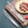1PC  Stainless Steel Food Tongs Long Handle Non-slip Barbecue Tongs Steak Tongs Kitchen Cooking Tool Accessories BBQ Cooking Tongs