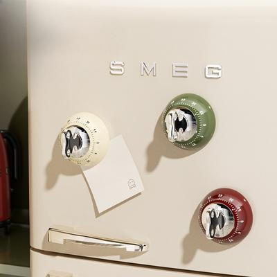 Magnetic Suction Strong Adsorption Mechanical Timer, Kitchen Timer, No Need for Drilling, Can Be Attached To The Refrigerator Table, Baking Timer