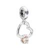 Heart Ring Buckle Design Pendant Women Pendant Silver 787247NLCMX
