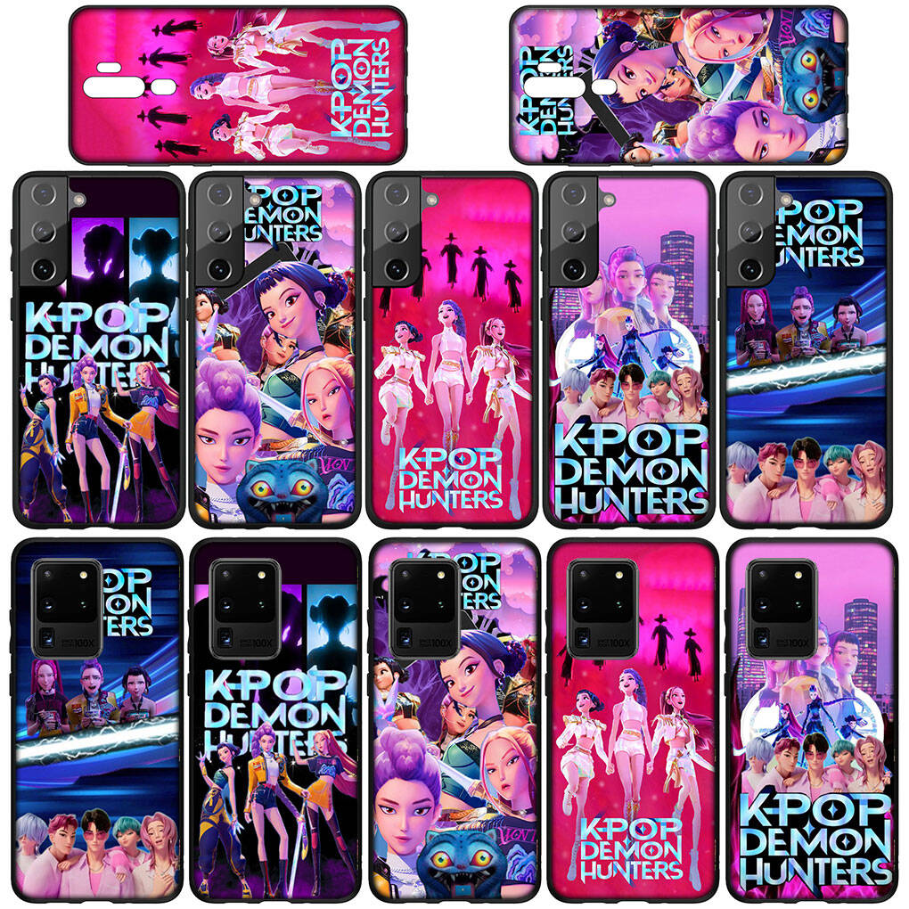 Pro Samsung Galaxy S25 S24 S23 S22 Ultra FE Plus A17 A37 A57 A56 A55 A06 A16 A15 A36 A26 A35 A05 A25 A54 A34 Pouzdro X Zoey KPop Demon Rumi Hunters Mira