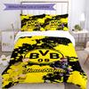 Borussia Dortmund Customize Your Name Bedding Set Breathable Duvet Cover with Pillowcases Home Decoration Birthday Gift