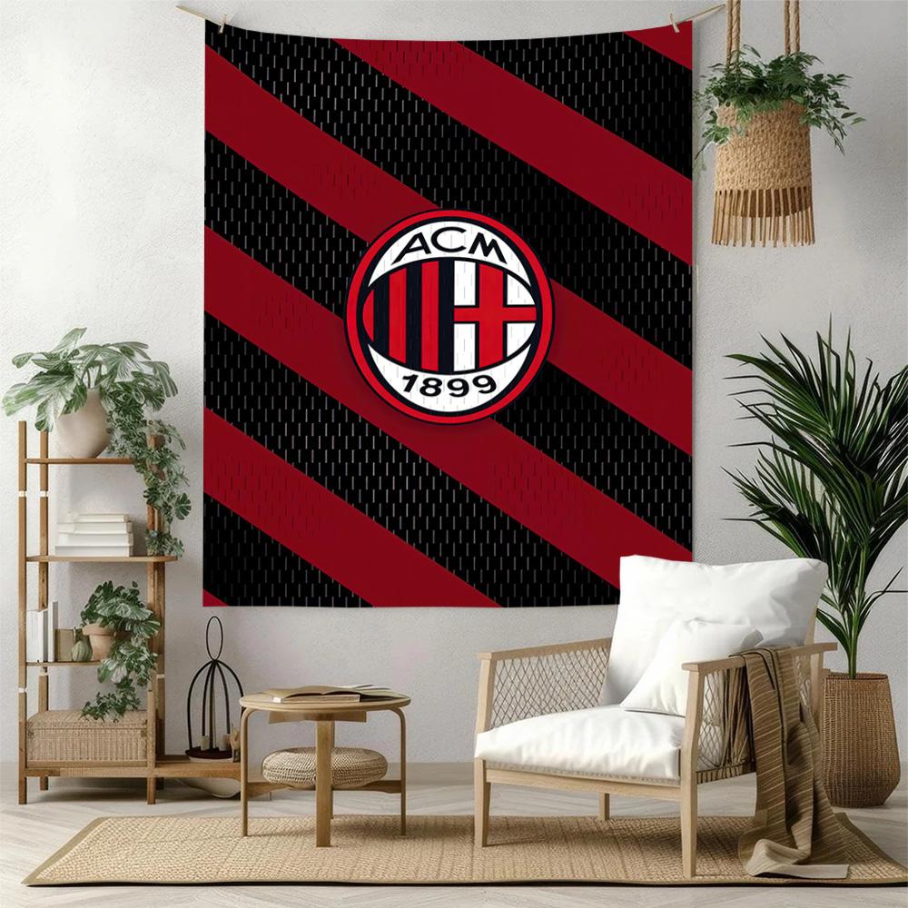 Ac Milan Wall Decor Tapestry Art For Pet Memorial Birthdaywedding Party Backdrop Family Gift