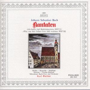 CD MNCHENER BACH CHOIR MATHIS EDITH JS Bach Cantata Nos. 21 and 93 POCA3020 ARCHIV PRODUKTI 1996 Japan ObiClassical Used