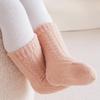 Winter Thickened Newborn Baby Warm Socks Baby Foot Warmer Infant Kids Solid Color Floor Socks Children's Sleeping Sock