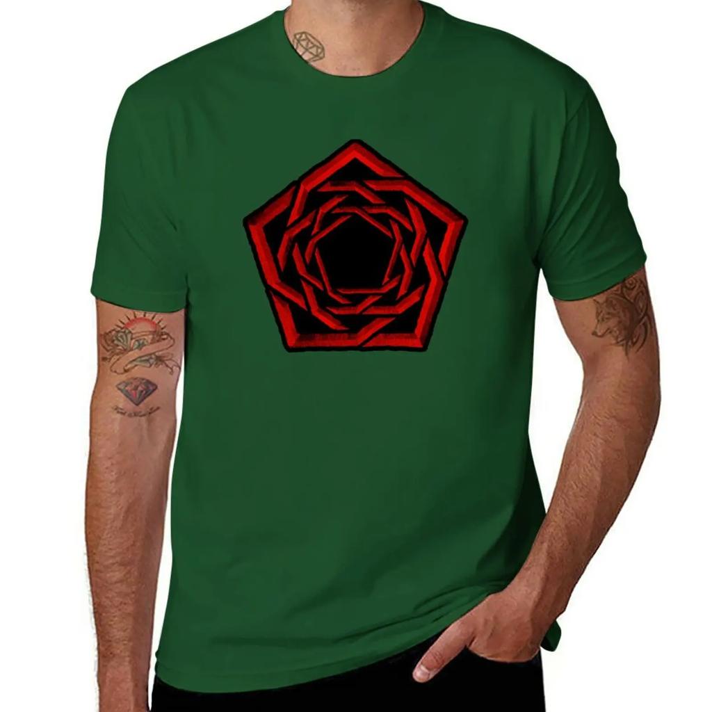 dark red rose hexa T-Shirt cute tops cute clothes fitted t shirts for men