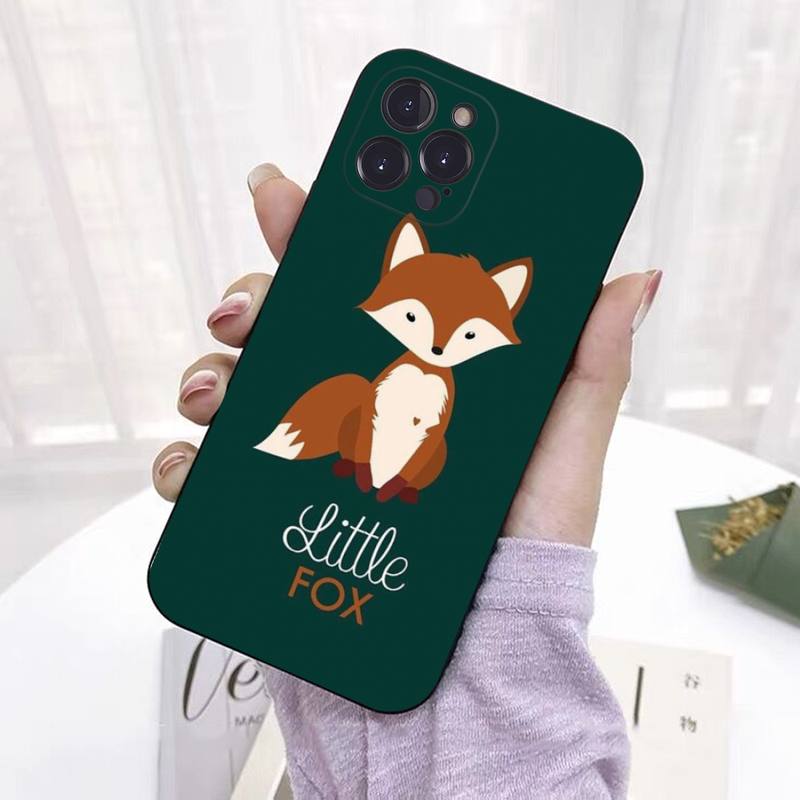 Cute Cartoon Animal Fox Phone Case Silicone Soft For Iphone 14 13 12 11 Pro Mini XS MAX 8 7 6 Plus X 2020 XR Shell