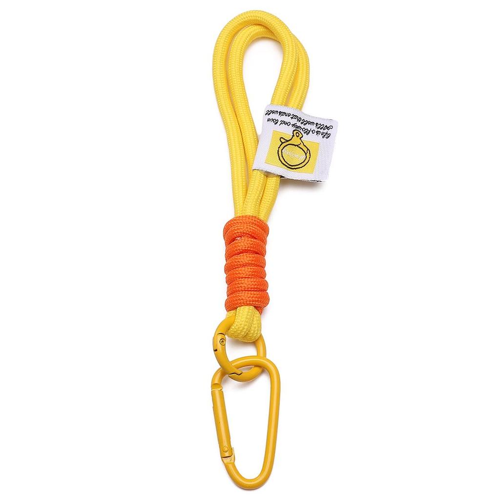 Alloy Nylon Braided Color Blocked Keychain for DIY Bag Accessories 1 Pc