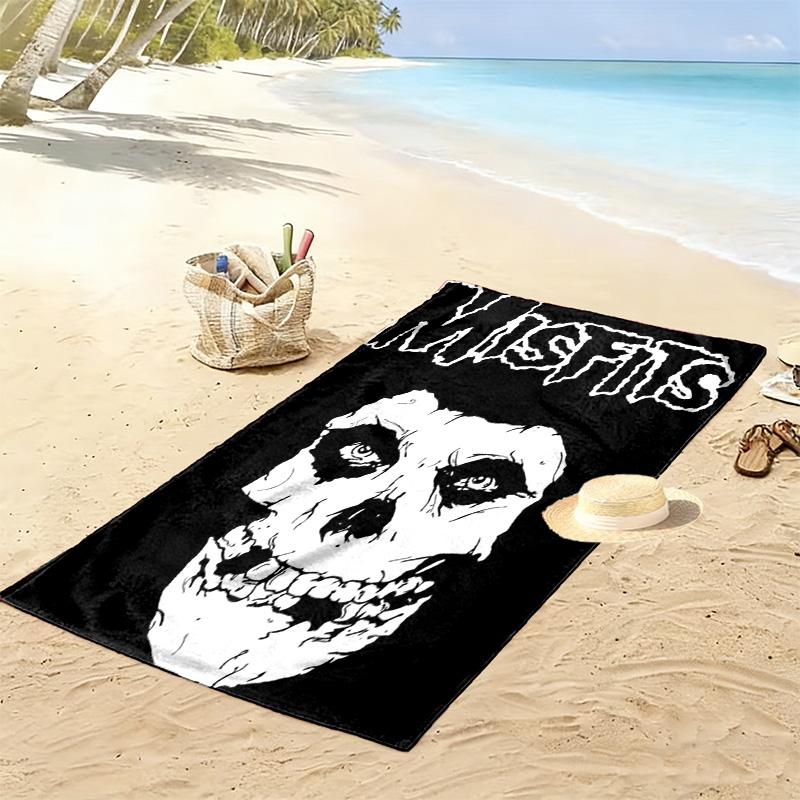 Misfits 2D Flat Print Beach Towel, Large Soft Quick Dry Towel for Beach Camping Swimming.NSTJ0928117