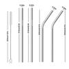 KBS Stainless Steel Straws for Drinking with Cleaning Brush For Kids and Adults Reusable Metal Straw Set Drinking Juice & Drinks Reusable Straw Pipe